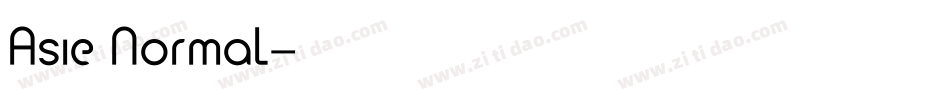 Asie Normal字体转换